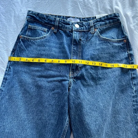 NWT Zara wide leg jeans 10 - Picture 7 of 8